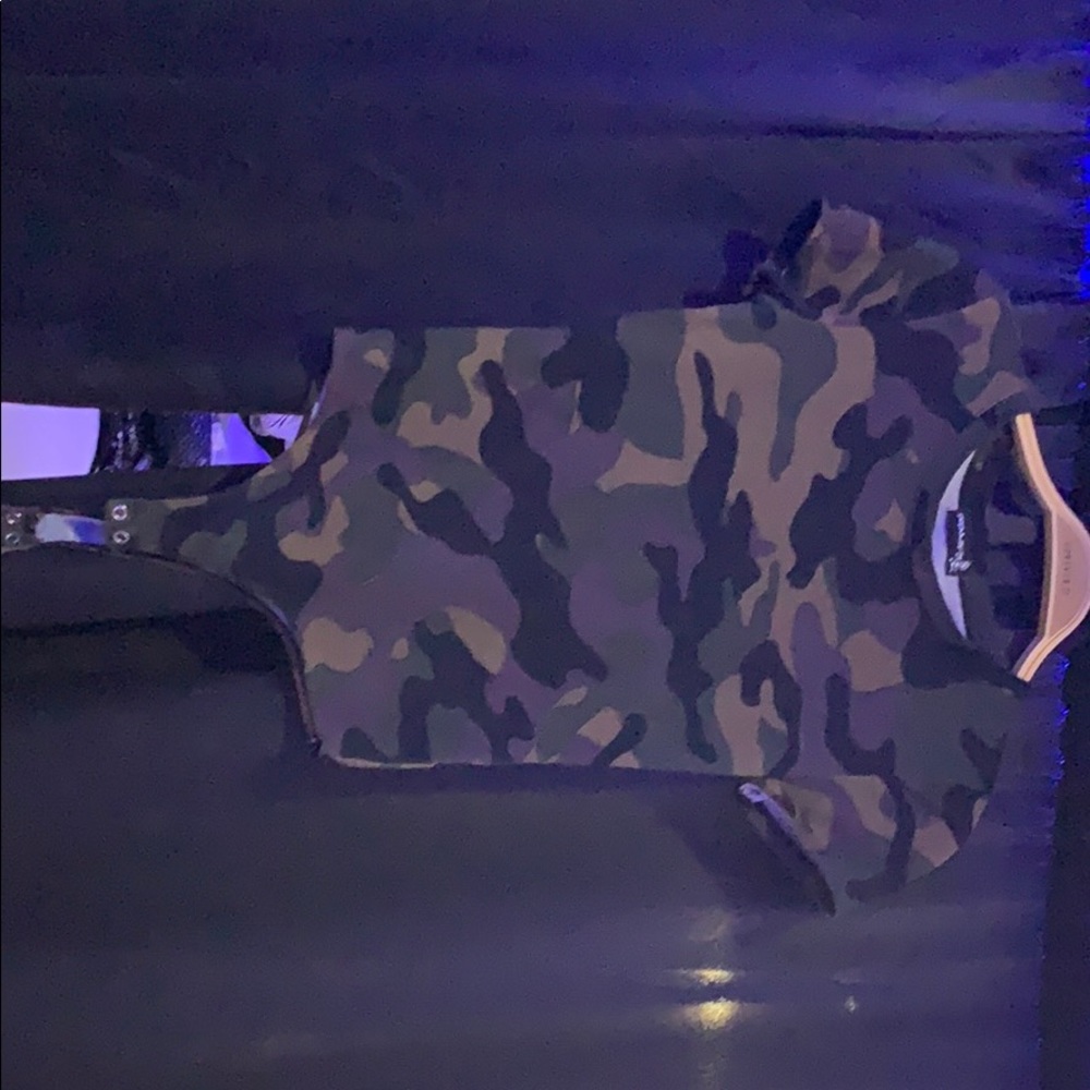 Camo T-shirt bodysuit